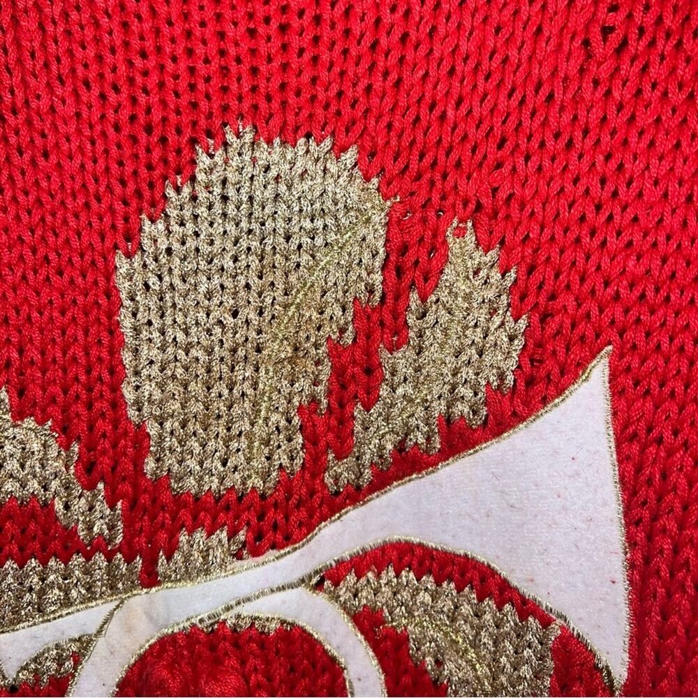 VNTG RAPPORT hand knit christmas sweater M - Picture 8 of 8
